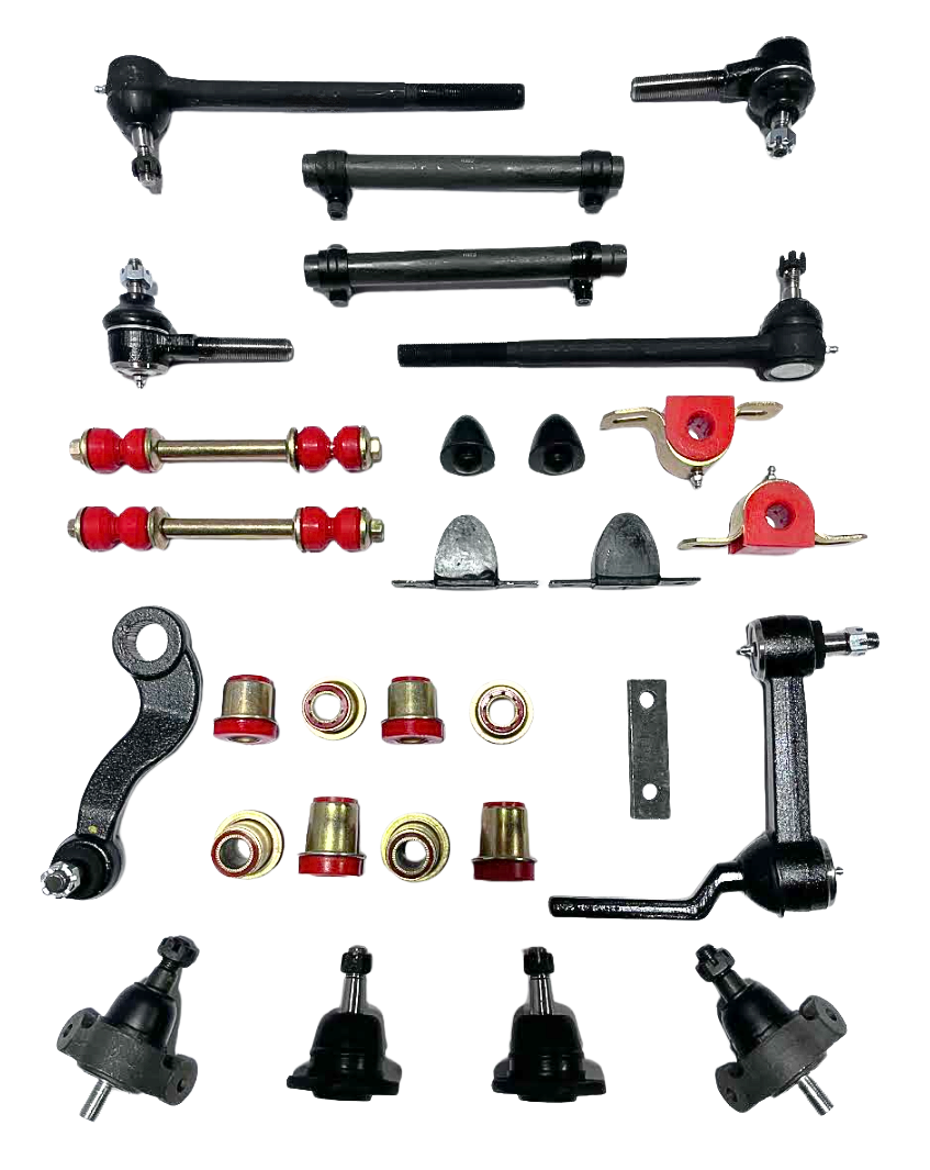 1963 1964 Chevrolet Full Size Red Polyurethane Front End Suspension Master Rebuild Kit