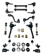 1967 Plymouth Barracuda with Drum Brakes Black Polyurethane New Front End Suspension Master Rebuild Kit