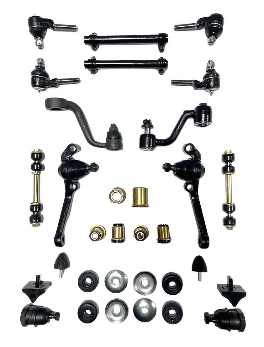 1968 1969 Plymouth Barracuda with Disc Brakes Black Polyurethane New Front End Suspension Master Rebuild Kit