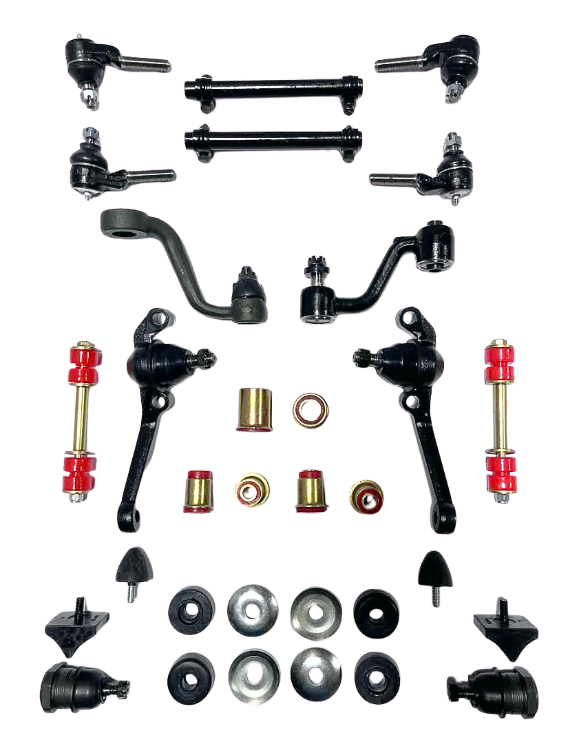 1968 1969 Plymouth Duster Valiant with Drum Brakes Red Polyurethane New Front End Suspension Master Rebuild Kit