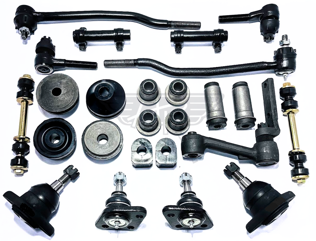 1965-1968 Mercury Full Size New Master Front End Suspension Rebuild Kit with Inner Tie Rods