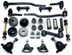 1965-1968 Ford Full Size New Master Front End Suspension Rebuild Kit with Inner Tie Rods