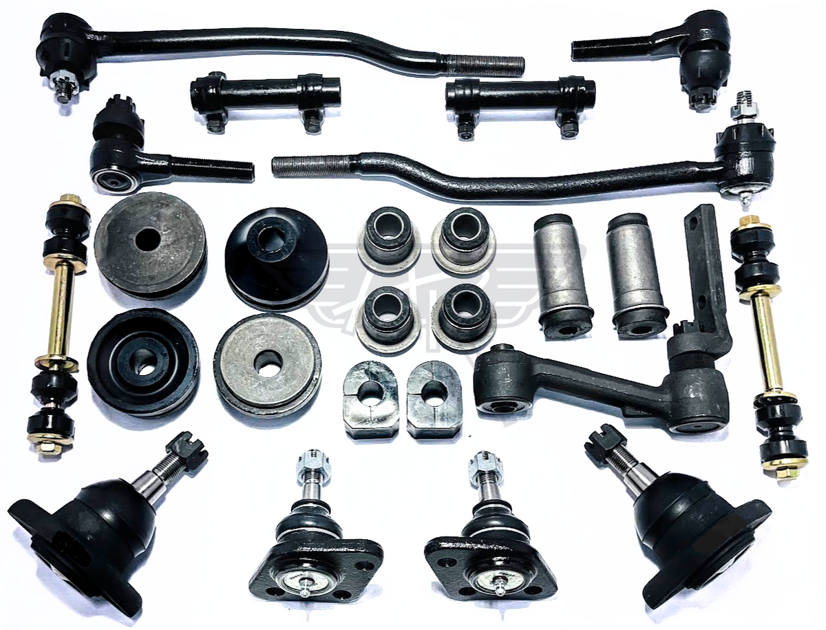 1965-1968 Ford Full Size New Master Front End Suspension Rebuild Kit with Inner Tie Rods