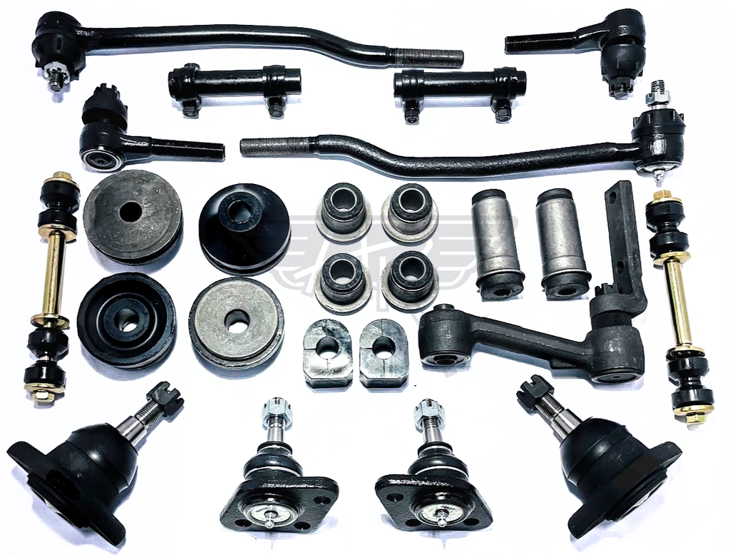 1969-1972 Ford Full Size New Master Front End Suspension Rebuild Kit with Inner Tie Rods