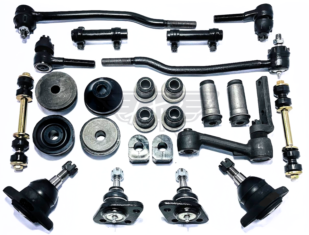 1969-1972 Ford Full Size New Master Front End Suspension Rebuild Kit with Inner Tie Rods