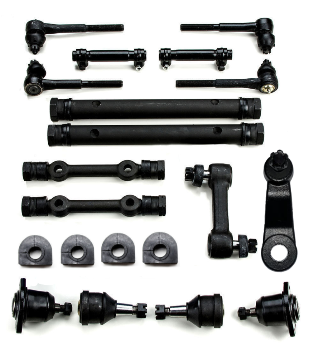 1971 1972 Chevrolet 2WD C10 1/2 Ton Pickup Blazer Suburban w/ Power Steering New Front End Suspension Master Rebuild Kit