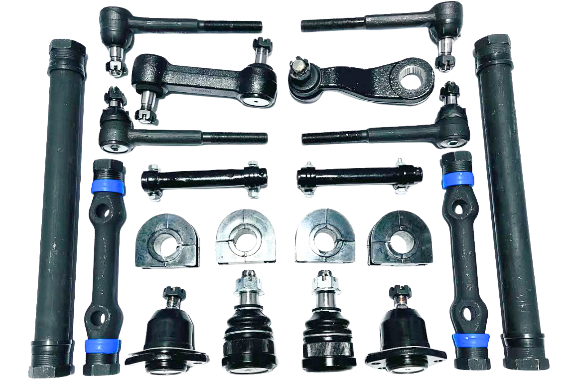 1968 1969 1970 Chevrolet 2WD C20 C30 Pickup Suburban New Front End Suspension Master Rebuild Kit with Power Steering