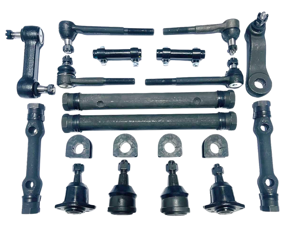 1973-1986 Chevrolet 2WD C20 C30 Pickup Suburban New Front End Suspension Master Rebuild Kit w/ Manual Steering