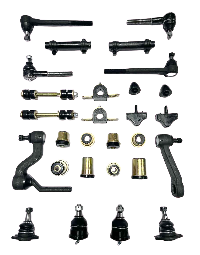1970-1974 Chevrolet Chevy II Nova Power Steering Black Polyurethane New Front End Suspension Master Rebuild Kit