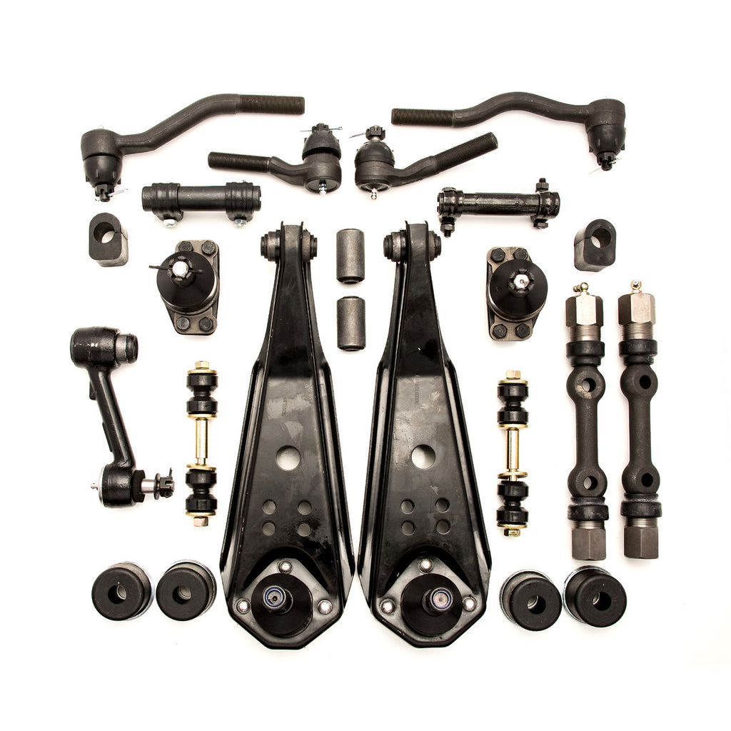 1964 1965 1966 Ford Mustang V8 w/ Power Steering Front End Suspension Rebuild Kit with Idler Arm