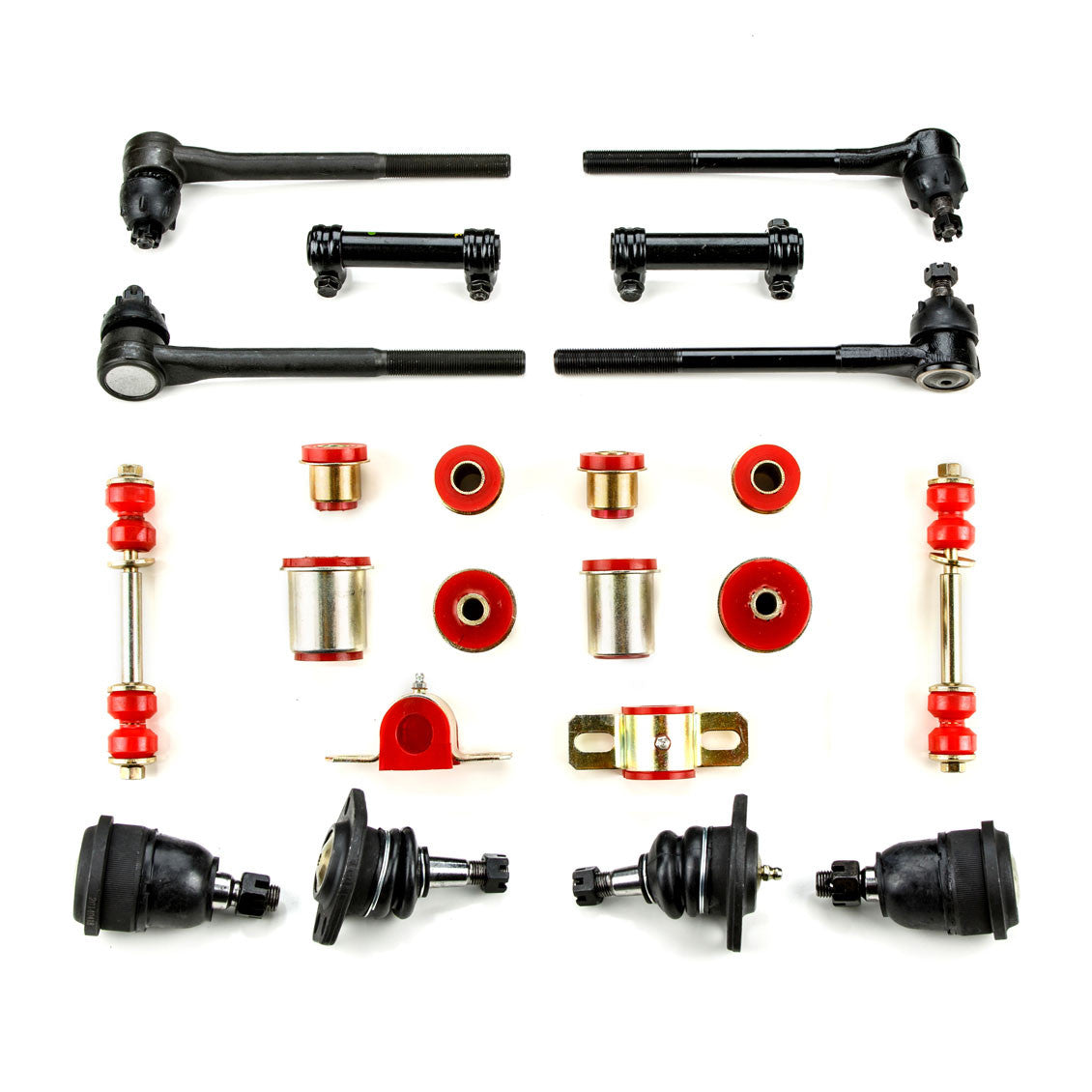 1964 1965 Oldsmobile 442 Cutlass F85 Red Polyurethane Front End Suspension Rebuild Kit