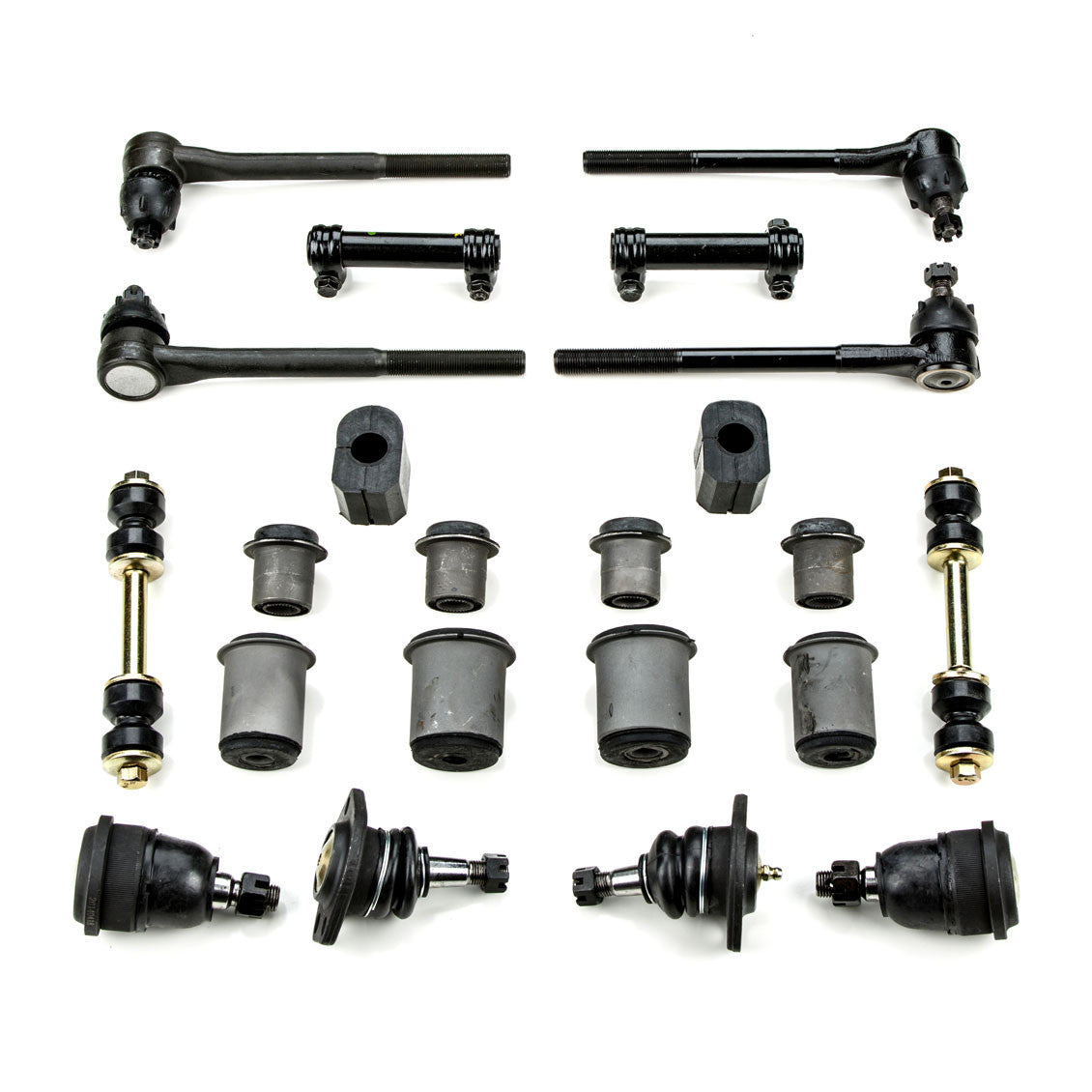 1964-1968 Pontiac GTO LeMans Tempest New Front End Suspension Rebuild Kit with Round Control Arm Bushings