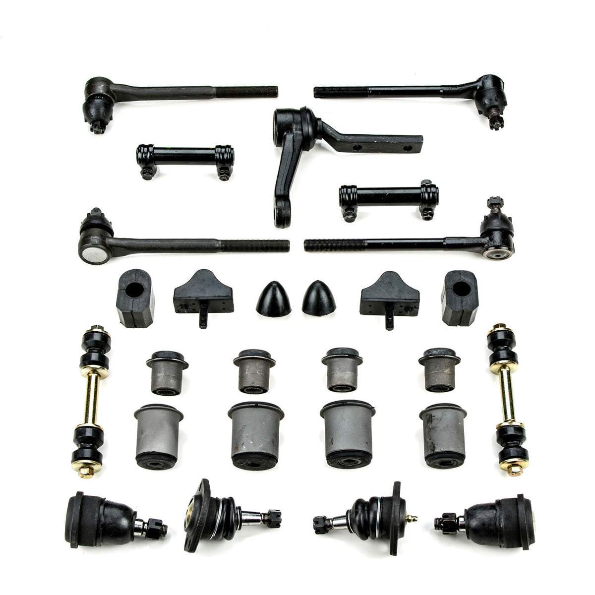 1964 1965 1966 1967 1968 Pontiac GTO LeMans Tempest Front End Suspension Master Rebuild Kit with Round Control Arm Bushings