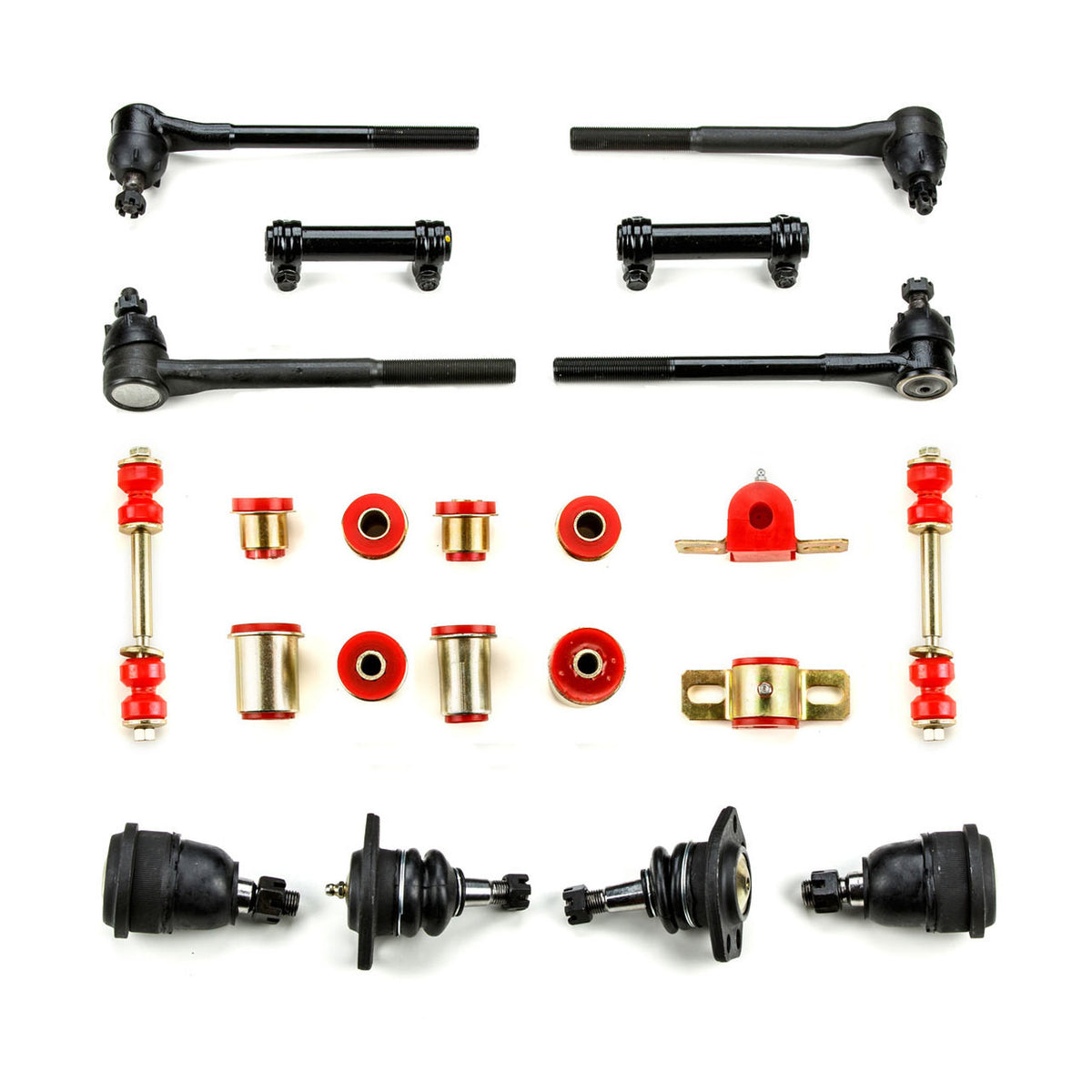 1966 1967 Chevrolet Chevelle El Camino Red Polyurethane New Front End Suspension Rebuild Kit