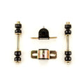 1962-1967 Chevrolet Chevy II Nova Black Polyurethane New Sway Bar Link and Bushing Set