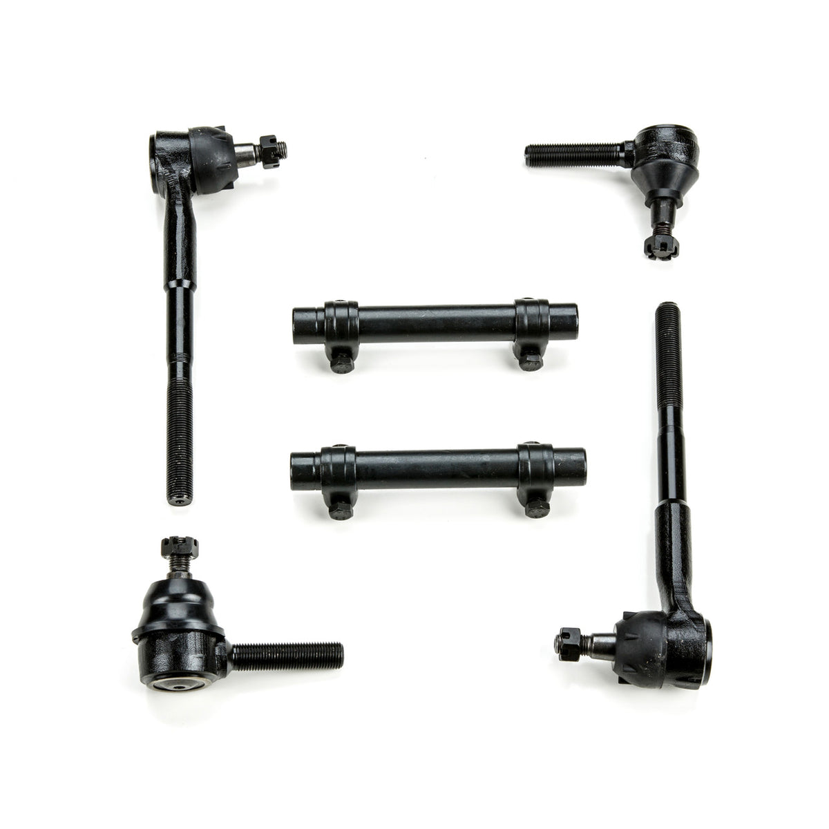 1955 1956 1957 Chevrolet Full Size Black Polyurethane New Front End Suspension Master Rebuild Kit with Idler Arm Bushing Repair Kit