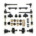 1955 1956 1957 Chevrolet Full Size Black Polyurethane New Front End Suspension Master Rebuild Kit with Idler Arm Bushing Repair Kit