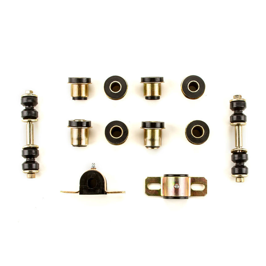 1963-1967 Chevrolet Corvette Black Polyurethane New Front End Suspension Bushing Set
