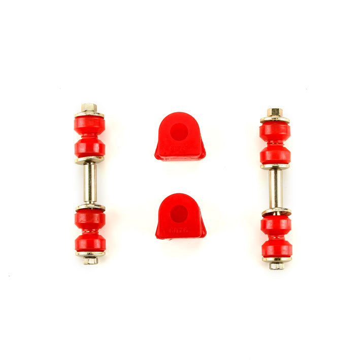 1968-1974 Chevrolet Corvette Red Polyurethane New Sway Bar Link and Bushing Set