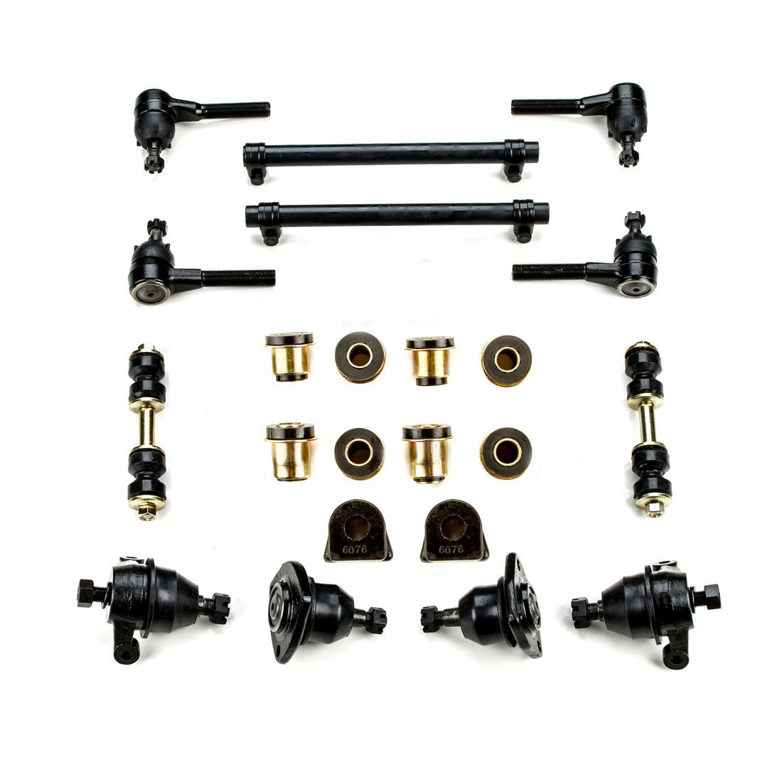 1968-1982 Chevrolet Corvette Black Polyurethane Front End Suspension Rebuild Kit