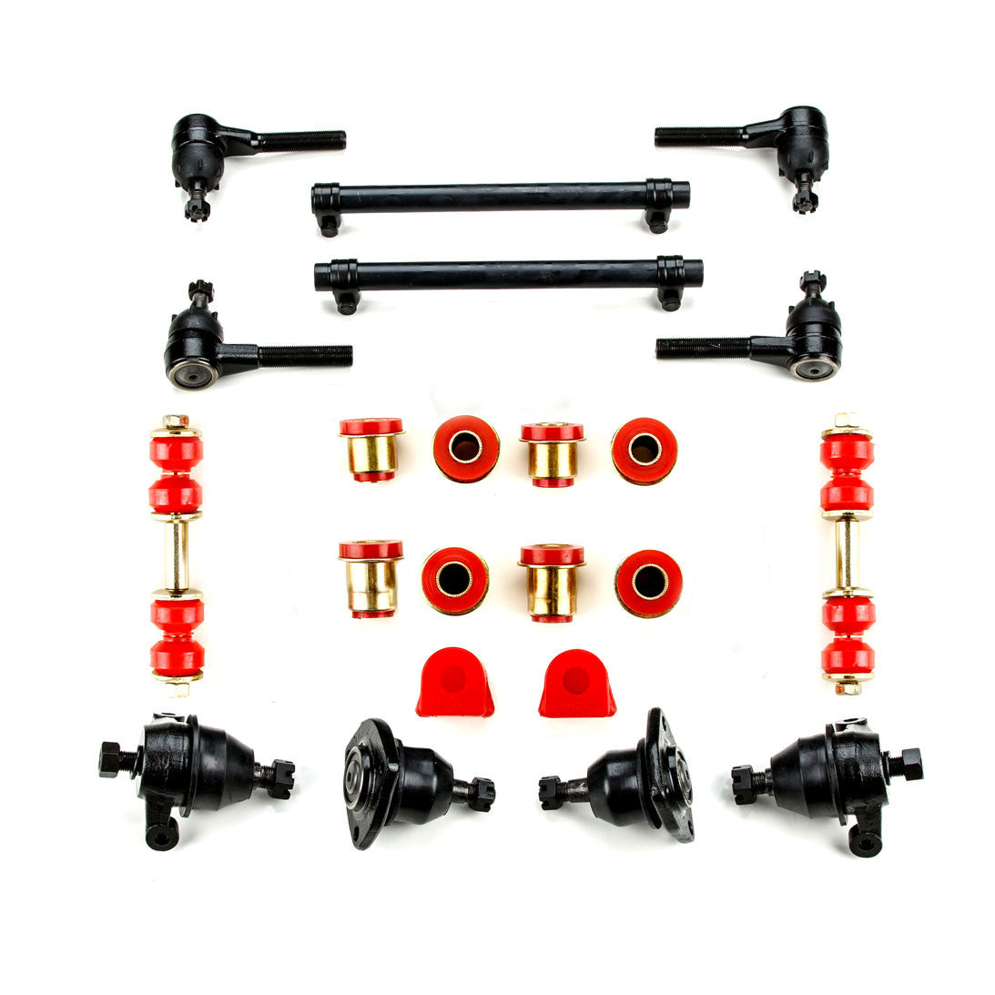 1968-1982 Chevrolet Corvette Red Polyurethane Front End Suspension Rebuild Kit