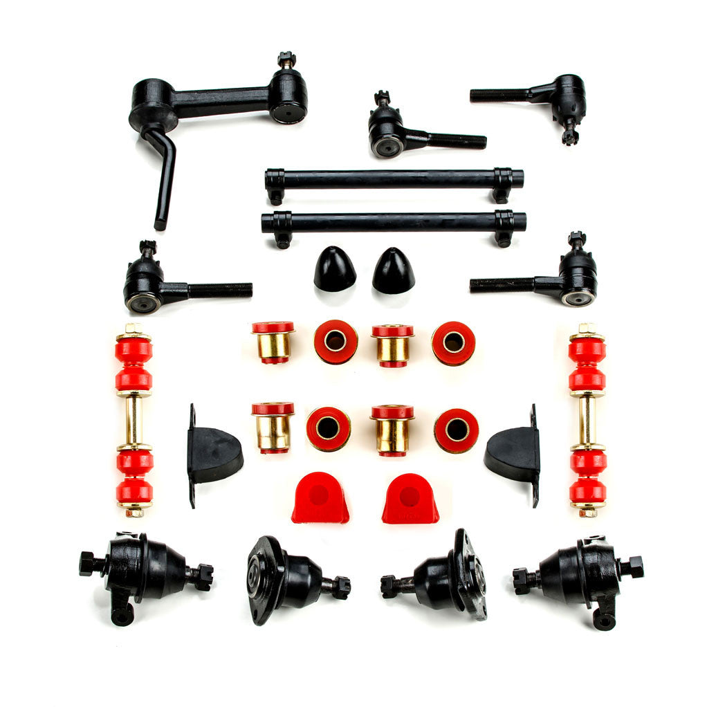 1968-1974 Chevrolet Corvette Red Polyurethane New Front End Suspension Master Rebuild Kit