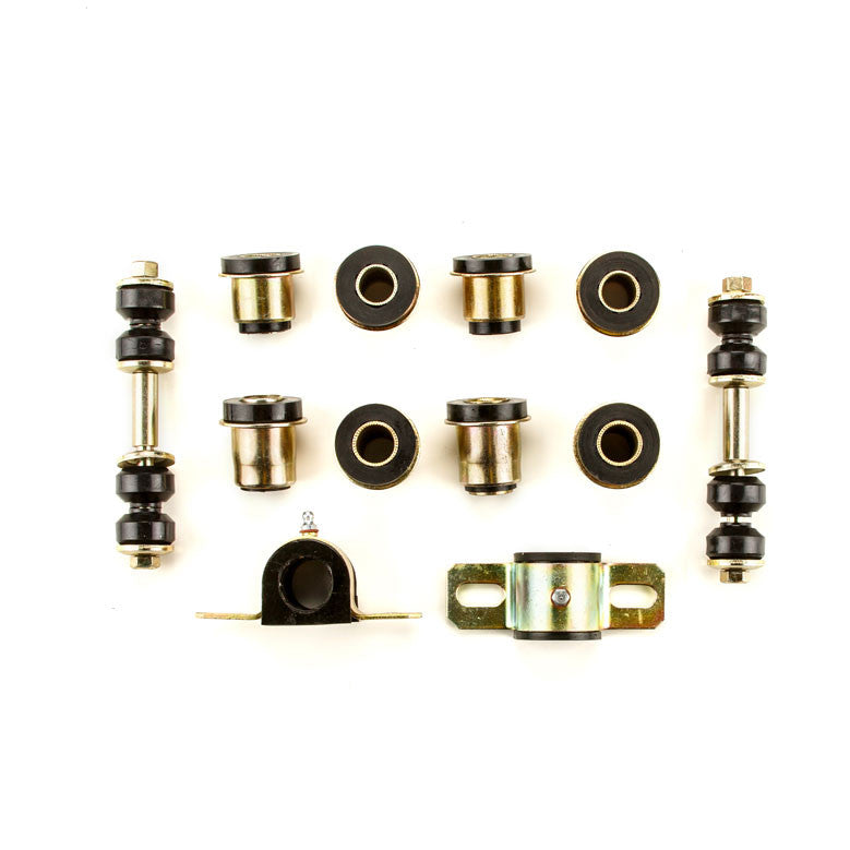 1975-1982 Chevrolet Corvette Black Polyurethane New Front End Suspension Bushing Set
