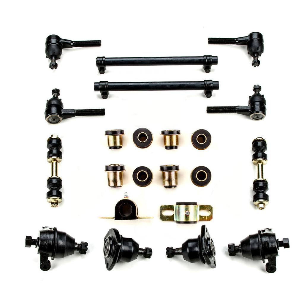 1975-1982 Chevrolet Corvette Black Polyurethane New Front End Suspension Rebuild Kit