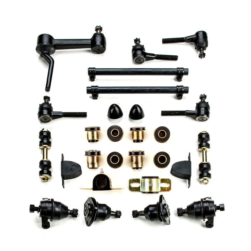 1975-1982 Chevrolet Corvette Black Polyurethane New Front End Suspension Master Rebuild Kit