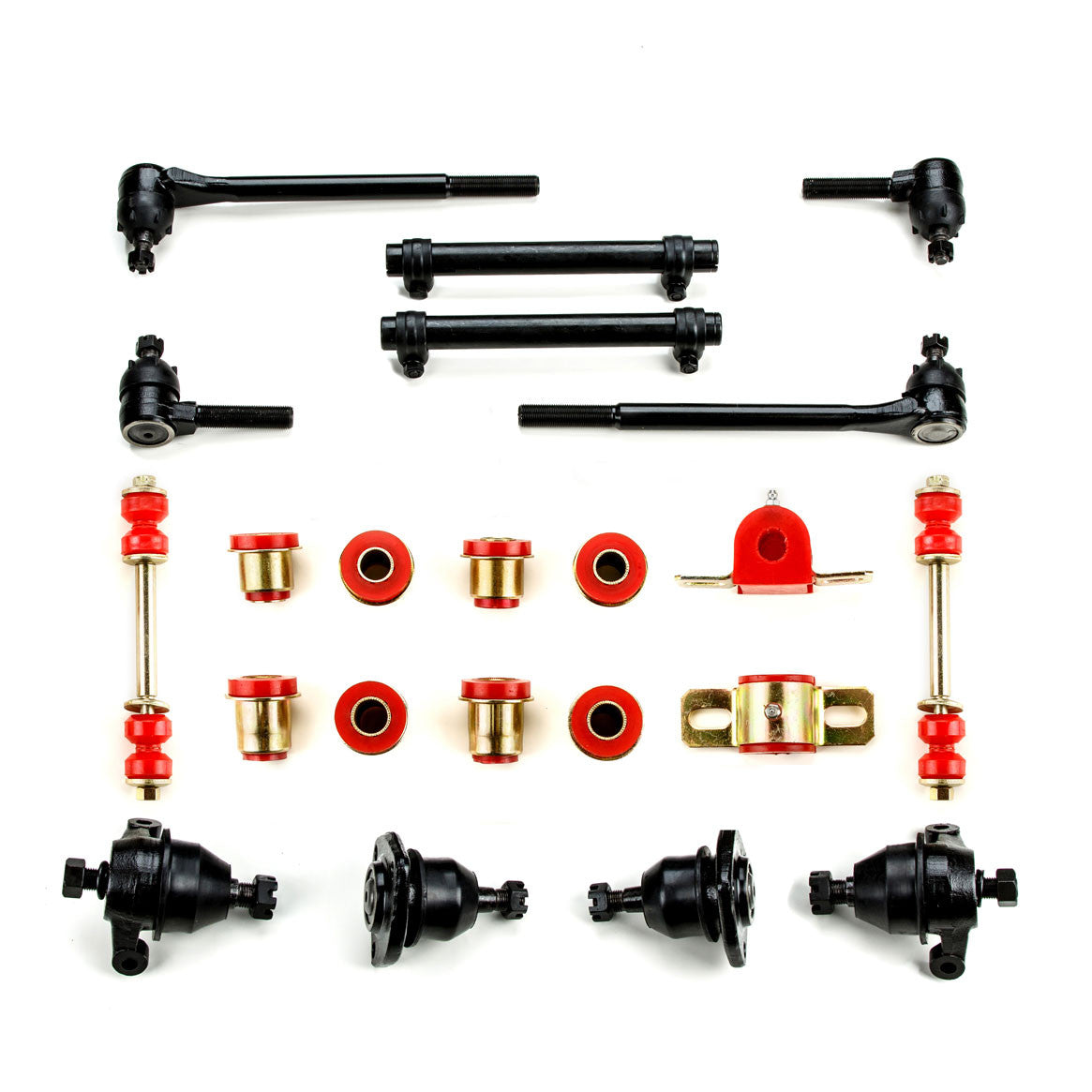 1963 1964 Chevrolet Full Size Red Polyurethane Front End Suspension Rebuild Kit
