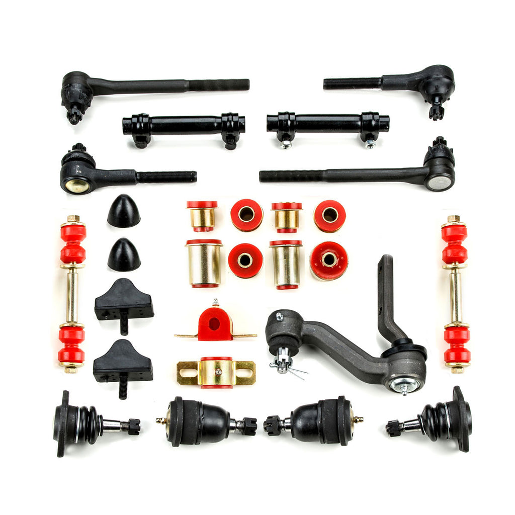 1968 1969 Chevrolet Camaro Red Polyurethane New Front End Suspension Master Rebuild Kit