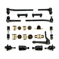 1974 Chevrolet Camaro Black Polyurethane New Front End Suspension Rebuild Kit with Idler Arm