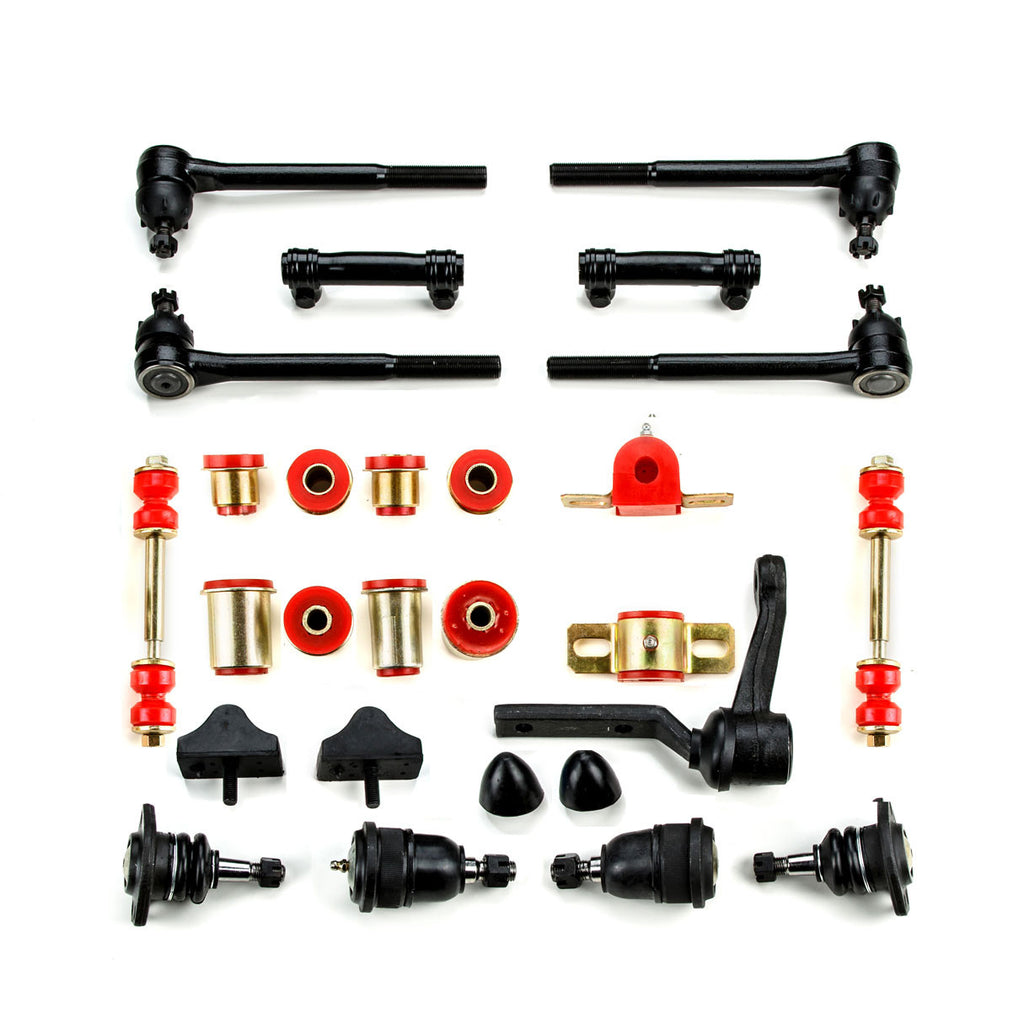 1971 1972 Chevrolet Chevelle Monte Carlo El Camino Red Polyurethane New Front End Suspension Master Rebuild Kit