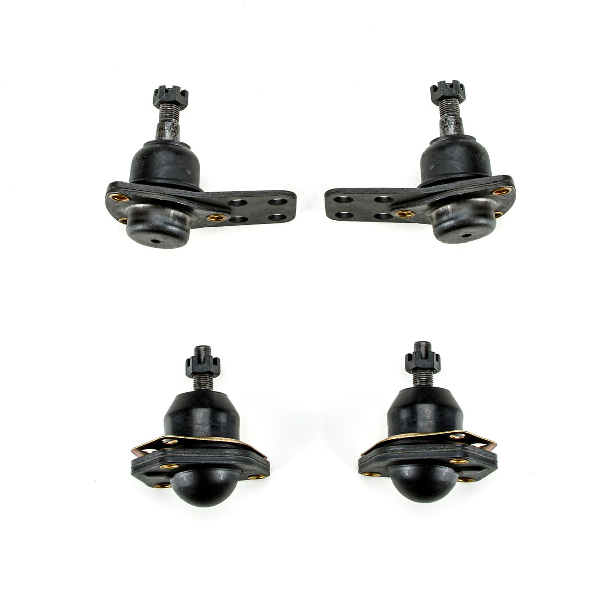 1962-1967 Chevrolet Chevy II Nova Black Polyurethane New Front End Suspension Master Rebuild Kit with Idler Arm Bushing Repair Kit
