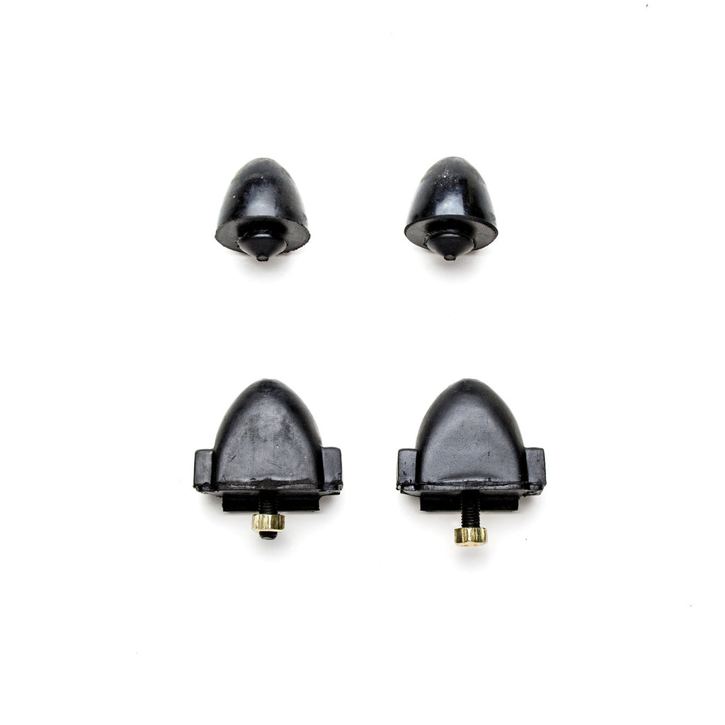 1962-1967 Chevrolet Chevy II Nova Black Polyurethane New Front End Suspension Master Rebuild Kit with Idler Arm Bushing Repair Kit