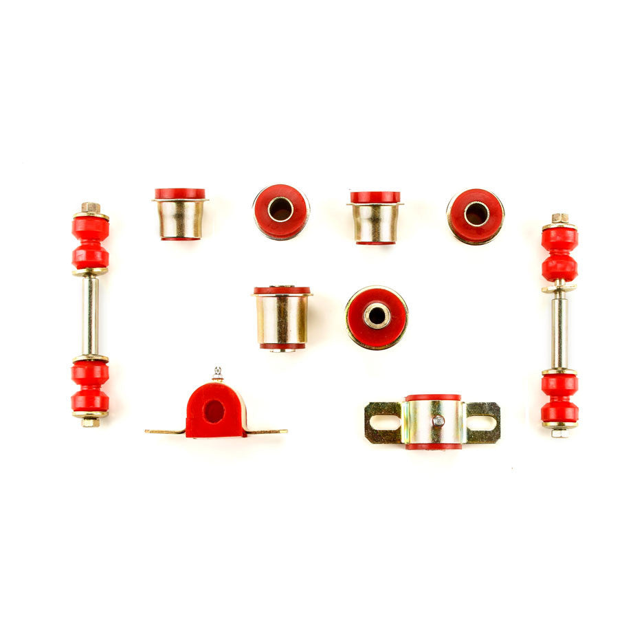 1962-1967 Chevrolet Chevy II Nova Red Polyurethane New Front End Suspension Bushing Set