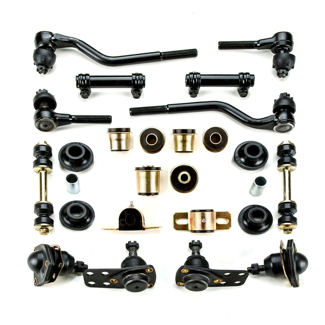 1962 1963 1964 1965 1966 1967 Chevrolet Chevy II Nova Black Polyurethane Front End Suspension Rebuild Kit