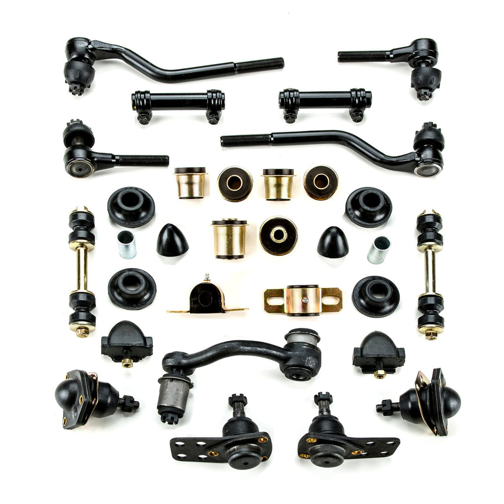 1962-1967 Chevrolet Chevy II Nova Black Polyurethane Front End Suspension Master Rebuild Kit Idler Arm