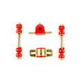 1968 1969 Chevrolet Chevy II Nova Red Polyurethane New Sway Bar Link and Bushing Set