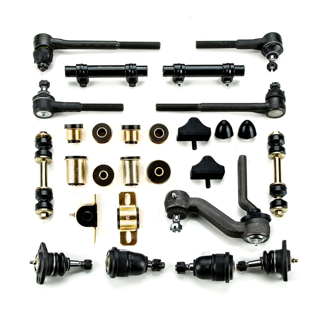 1968 1969 Chevrolet Chevy II Nova Black Polyurethane New Front End Suspension Master Rebuild Kit