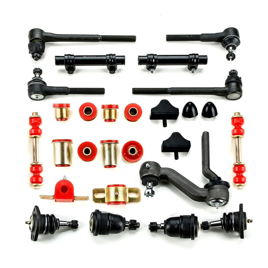 1968 1969 Chevrolet Chevy II Nova Red Polyurethane New Front End Suspension Master Rebuild Kit