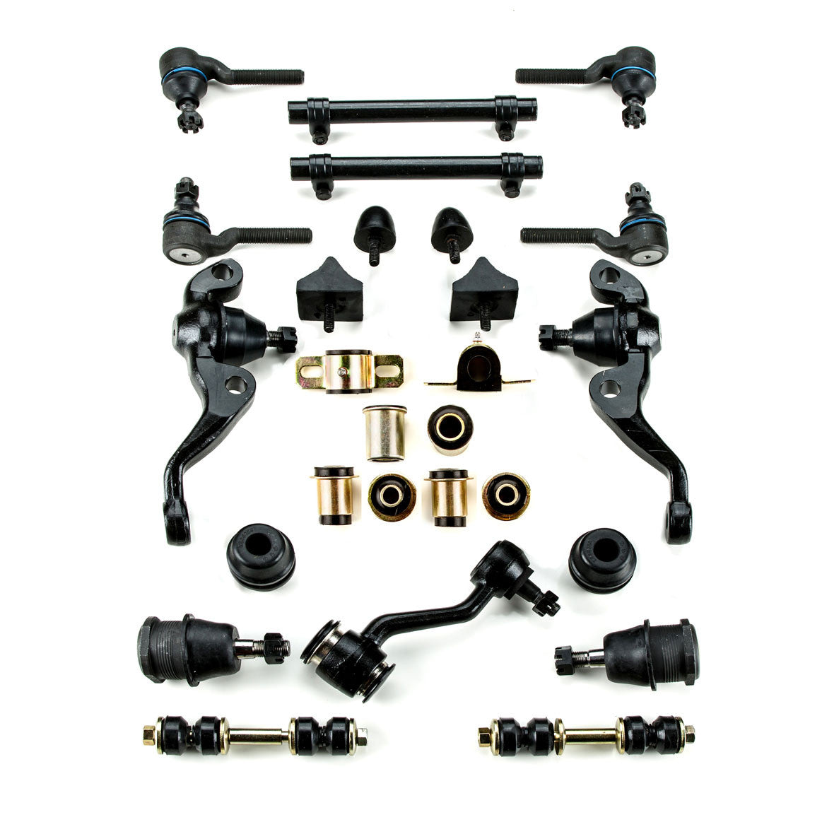 1970-1974 Plymouth Barracuda Black Polyurethane New Front End Suspension Master Rebuild Kit