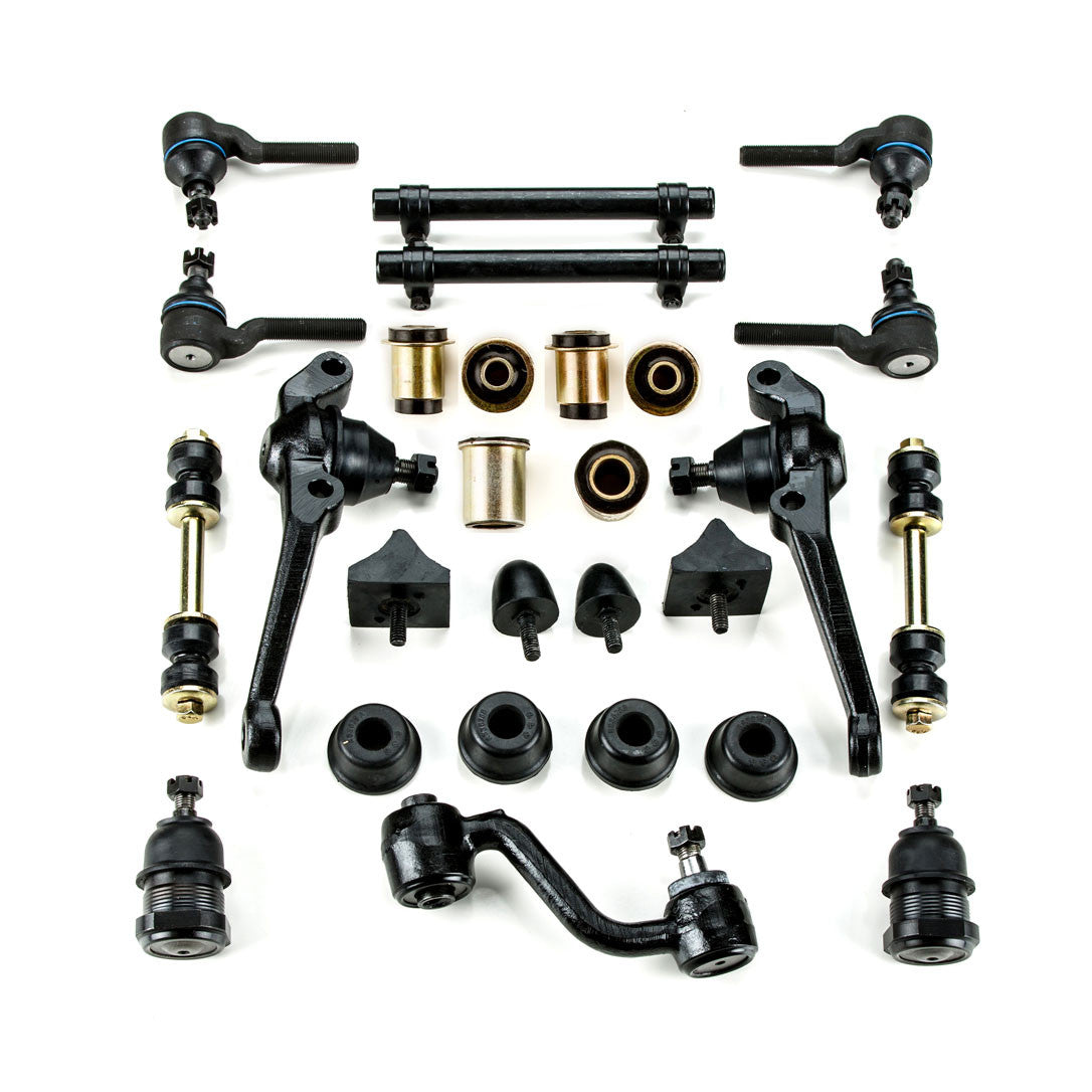 1970 1971 1972 Plymouth Duster Valiant Scamp with Drum Brakes Black Polyurethane New Front End Suspension Master Rebuild Kit