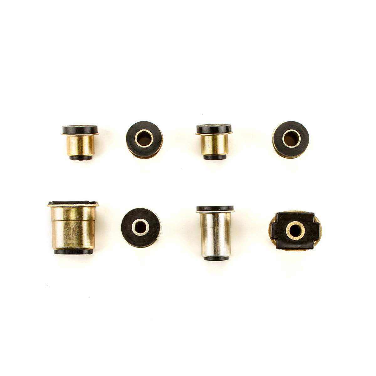 1964-1970 Pontiac GTO LeMans Tempest Black Polyurethane Front End Suspension Rebuild Kit with Oval Control Arm Bushings