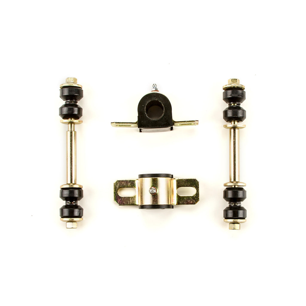 1971 1972 Pontiac GTO LeMans Black Polyurethane New Front End Suspension Rebuild Kit with Oval Control Arm Bushings