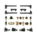 1971 1972 Pontiac GTO LeMans Black Polyurethane New Front End Suspension Rebuild Kit with Oval Control Arm Bushings