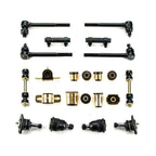 1971 1972 Pontiac GTO LeMans Black Polyurethane New Front End Suspension Rebuild Kit with Oval Control Arm Bushings