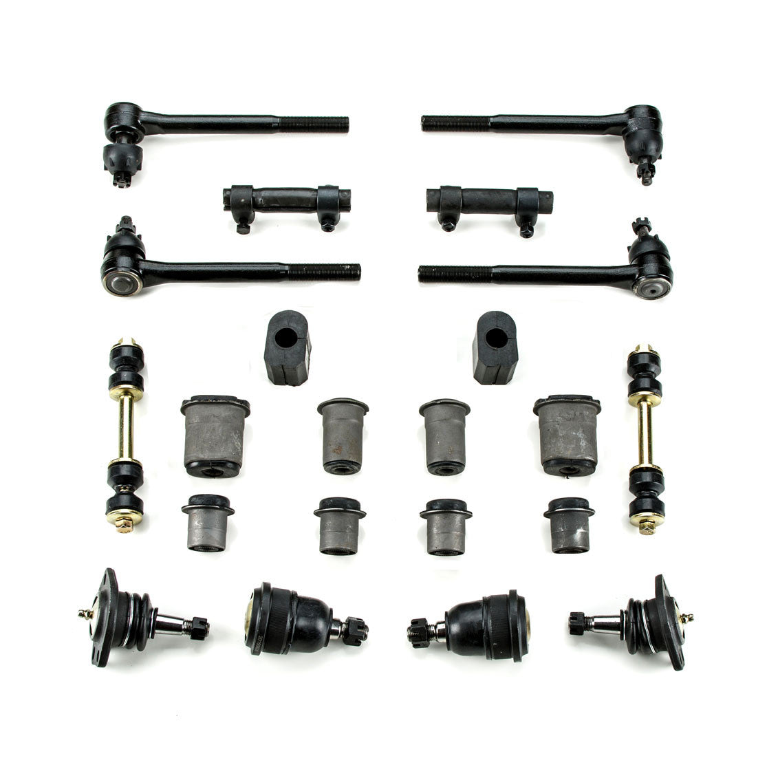 1971 1972 Pontiac GTO LeMans New Front End Suspension Rebuild Kit with Oval Control Arm Bushings