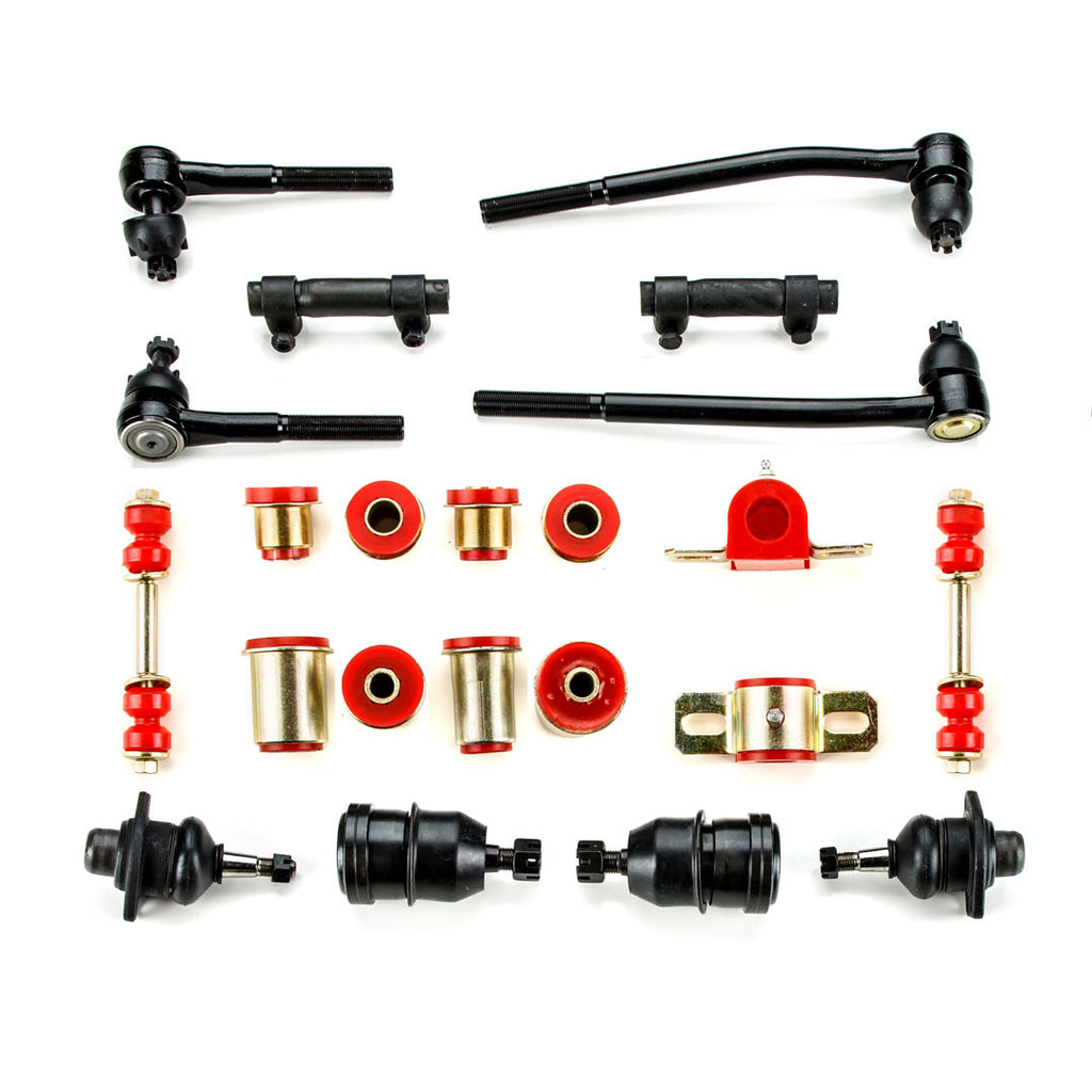 1970 1971 1972 1973 Pontiac Firebird Trans Am Red Polyurethane New Front End Suspension Rebuild Kit