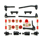 1972 1973 Pontiac Trans Am Red Polyurethane Front End Suspension Master Rebuild Kit with Idler Arm